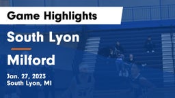 South Lyon  vs Milford  Game Highlights - Jan. 27, 2023