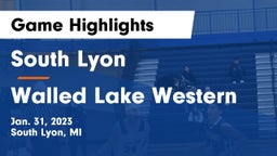 South Lyon  vs Walled Lake Western  Game Highlights - Jan. 31, 2023