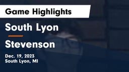 South Lyon  vs Stevenson  Game Highlights - Dec. 19, 2023