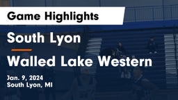 South Lyon  vs Walled Lake Western  Game Highlights - Jan. 9, 2024