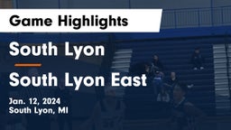 South Lyon  vs South Lyon East  Game Highlights - Jan. 12, 2024