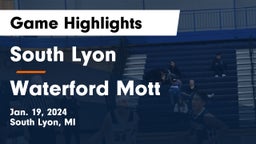 South Lyon  vs Waterford Mott Game Highlights - Jan. 19, 2024