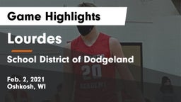 Lourdes  vs School District of Dodgeland Game Highlights - Feb. 2, 2021