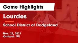Lourdes  vs School District of Dodgeland Game Highlights - Nov. 23, 2021