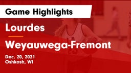 Lourdes  vs Weyauwega-Fremont  Game Highlights - Dec. 20, 2021