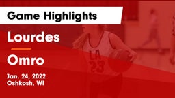 Lourdes  vs Omro  Game Highlights - Jan. 24, 2022