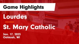 Lourdes  vs St. Mary Catholic  Game Highlights - Jan. 17, 2023