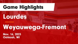 Lourdes  vs Weyauwega-Fremont  Game Highlights - Nov. 16, 2023