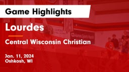 Lourdes  vs Central Wisconsin Christian  Game Highlights - Jan. 11, 2024