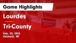 Lourdes  vs Tri-County  Game Highlights - Feb. 20, 2024