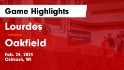 Lourdes  vs Oakfield  Game Highlights - Feb. 24, 2024