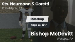 Matchup: Sts. Neumann & vs. Bishop McDevitt  2017