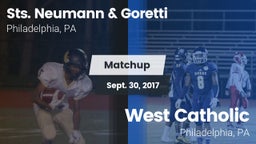 Matchup: Sts. Neumann & vs. West Catholic  2017