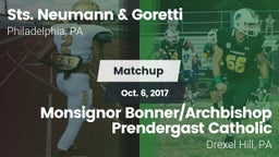 Matchup: Sts. Neumann & vs. Monsignor Bonner/Archbishop Prendergast Catholic 2017