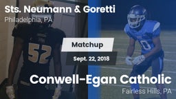 Matchup: Sts. Neumann & vs. Conwell-Egan Catholic  2018