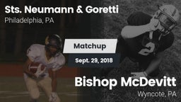 Matchup: Sts. Neumann & vs. Bishop McDevitt  2018