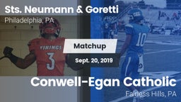 Matchup: Sts. Neumann & vs. Conwell-Egan Catholic  2019