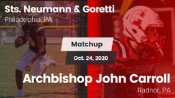 Matchup: Sts. Neumann & vs. Archbishop John Carroll  2020