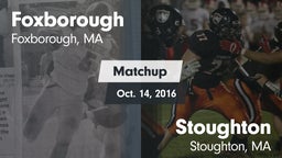 Matchup: Foxborough High vs. Stoughton  2016