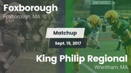 Matchup: Foxborough High vs. King Philip Regional  2017