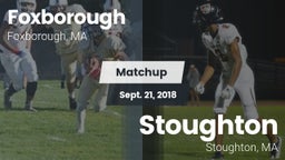 Matchup: Foxborough High vs. Stoughton  2018