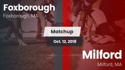 Matchup: Foxborough High vs. Milford  2018