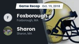 Recap: Foxborough  vs. Sharon  2018