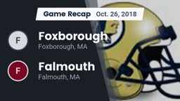 Recap: Foxborough  vs. Falmouth  2018