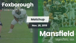 Matchup: Foxborough High vs. Mansfield  2019