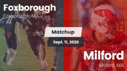 Matchup: Foxborough High vs. Milford  2020