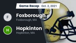 Recap: Foxborough  vs. Hopkinton  2021