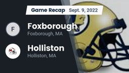 Recap: Foxborough  vs. Holliston  2022