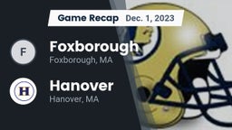 Recap: Foxborough  vs. Hanover  2023