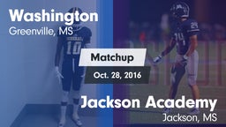 Matchup: Washington  vs. Jackson Academy  2016