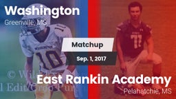 Matchup: Washington  vs. East Rankin Academy  2017