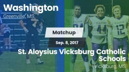 Matchup: Washington  vs. St. Aloysius Vicksburg Catholic Schools 2017