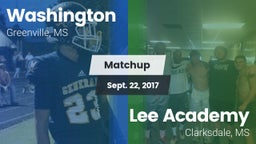Matchup: Washington  vs. Lee Academy  2017