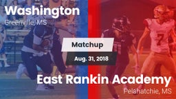 Matchup: Washington  vs. East Rankin Academy  2018