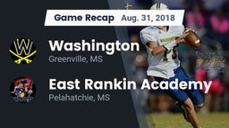 Recap: Washington  vs. East Rankin Academy  2018