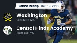 Recap: Washington  vs. Central Hinds Academy  2018