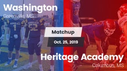 Matchup: Washington  vs. Heritage Academy  2019