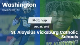 Matchup: Washington  vs. St. Aloysius Vicksburg Catholic Schools 2019