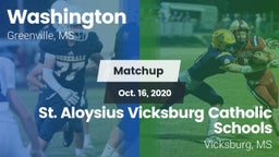 Matchup: Washington  vs. St. Aloysius Vicksburg Catholic Schools 2020