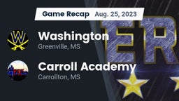 Recap: Washington  vs. Carroll Academy  2023