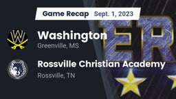 Recap: Washington  vs. Rossville Christian Academy  2023