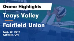 Teays Valley  vs Fairfield Union  Game Highlights - Aug. 22, 2019
