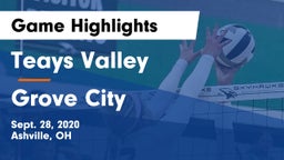Teays Valley  vs Grove City  Game Highlights - Sept. 28, 2020