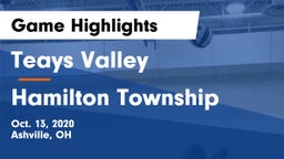 Teays Valley  vs Hamilton Township  Game Highlights - Oct. 13, 2020