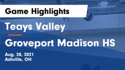 Teays Valley  vs Groveport Madison HS Game Highlights - Aug. 28, 2021