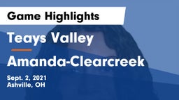 Teays Valley  vs Amanda-Clearcreek  Game Highlights - Sept. 2, 2021